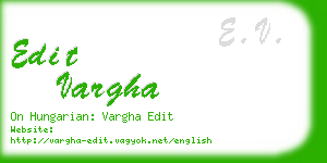 edit vargha business card